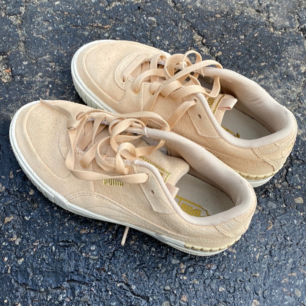 nude puma platform sneakers BARELY WORN
